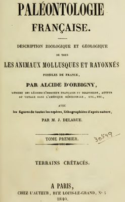 Orbigny  A. Paleontologie francaise. 